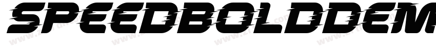 SpeedBoldDemo Italic字体转换